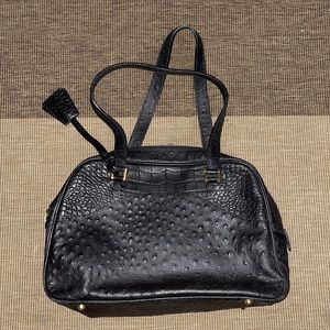 Aleda for Bloomingdales leather purse black vintag